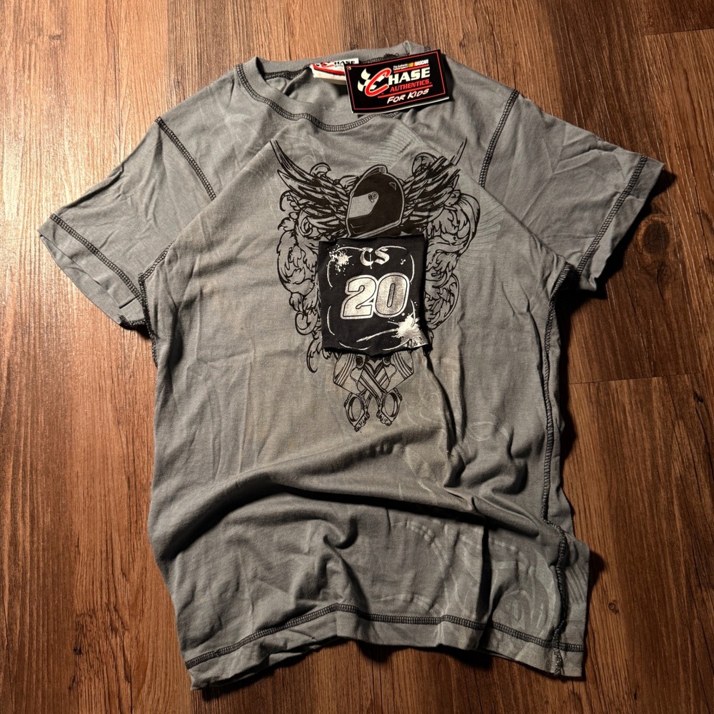 Chase Authentics y2k  NASCAR Tony Stewart‎ 20 Home Depot Graphic Tee Gray S NWT